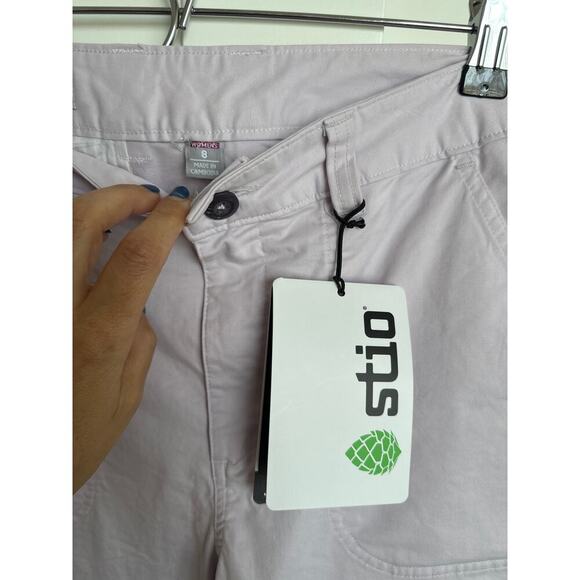 Stio Women's Rivet Twill Carpenter Pant Size 8 Lavender NWT Organic Cotton - Picture 2 of 7